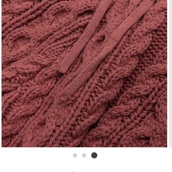 SOLD‼️HONOR THE GIFT (Unisex) MEN’S CABLE-KNIT PANTS - Maroon - Size S - Picture 3 of 10